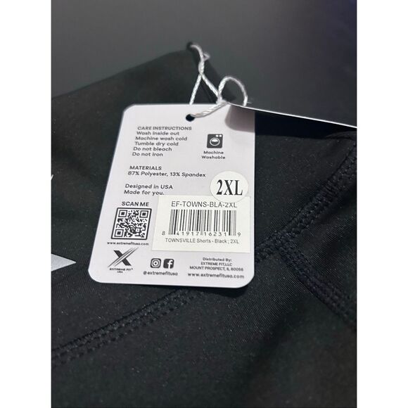 Extreme Fit Black Training Athletic Shorts Women’s Size 2XL Pockets - Picture 6 of 11